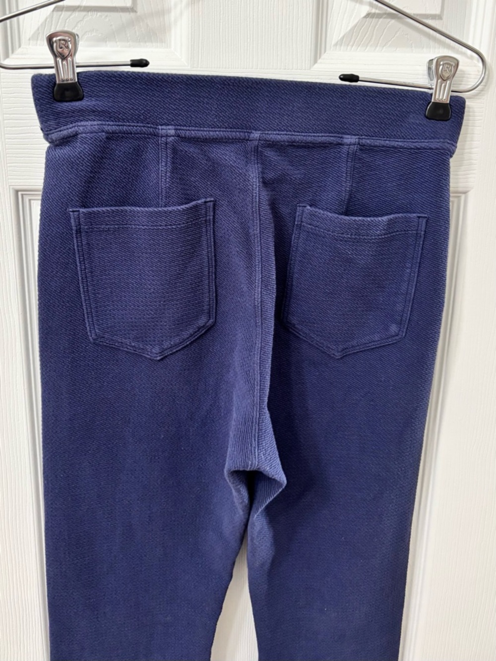 American Eagle Offline by Aerie Navy Textured High Rise Flare Leggings Size M - Picture 5 of 8